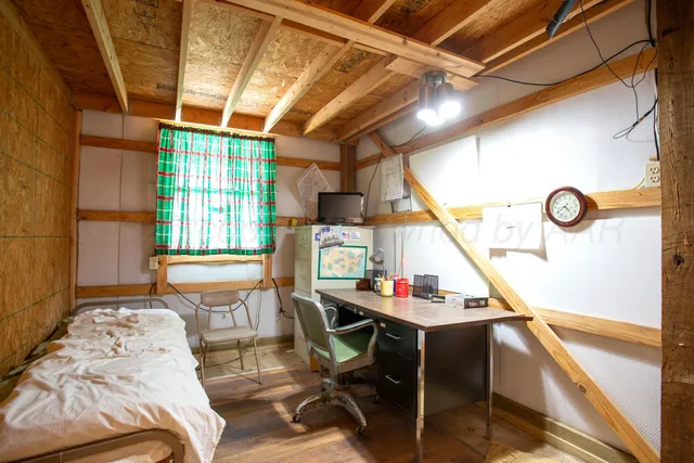 a room with furniture and window