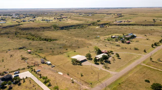 an aerial view of a beach