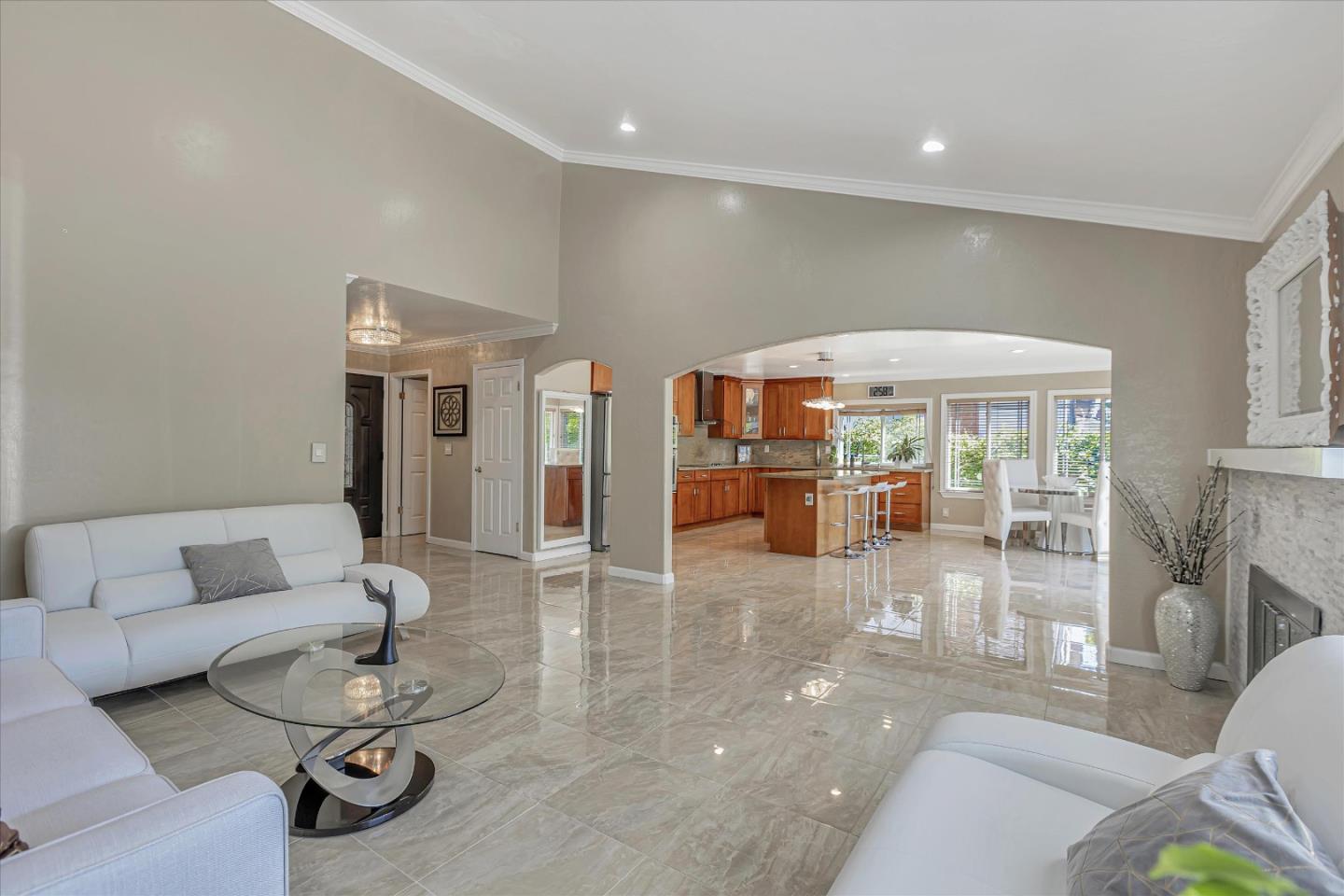 673 Timberpine Avenue Sunnyvale, CA 94086 - Photo 9 of 33 a dining room with furniture and a floor to ceiling window