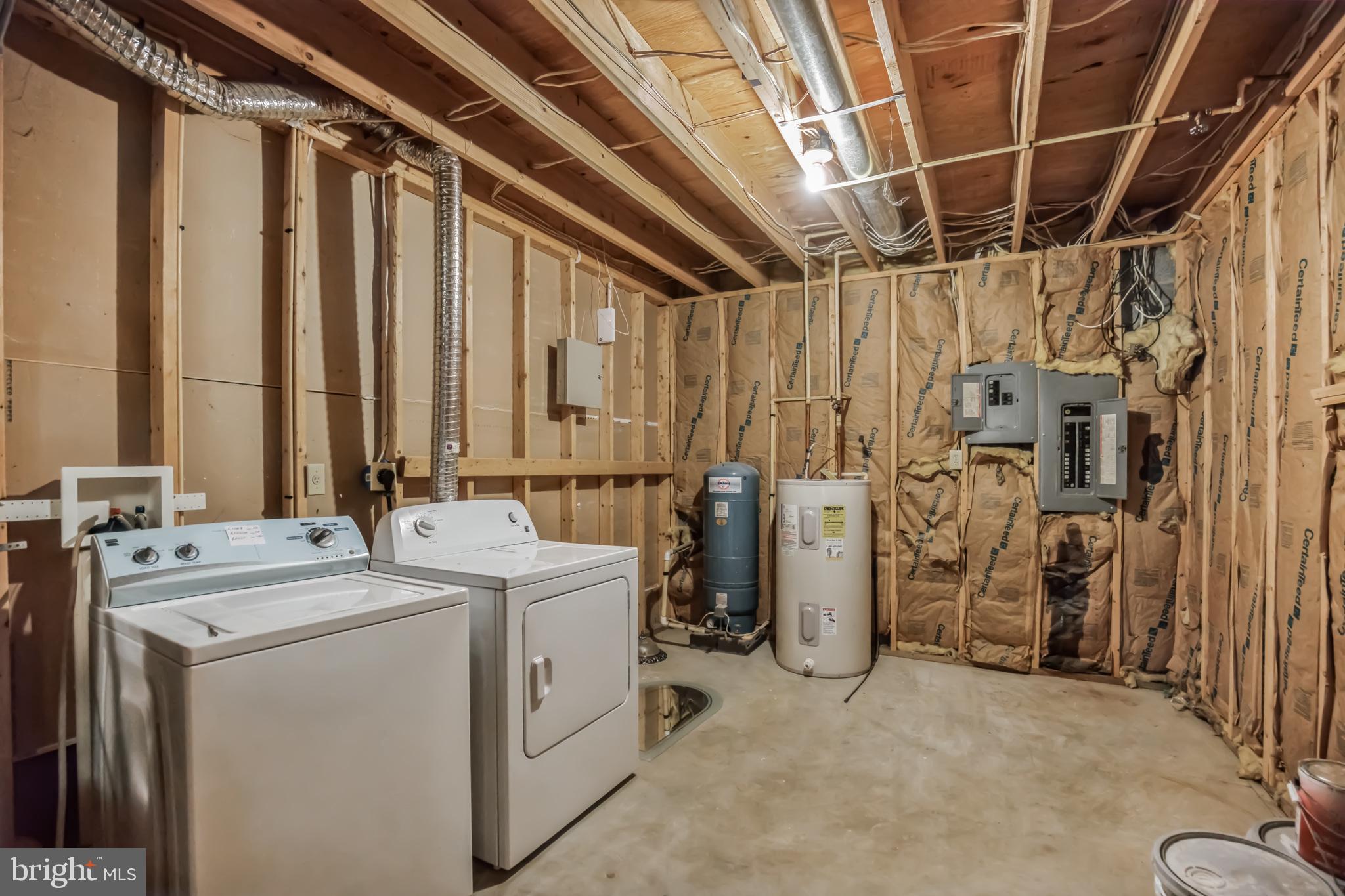 4365 Harvey Road Huntingtown, MD 20639 - Photo 33 of 36 a utility room with dryer and washer