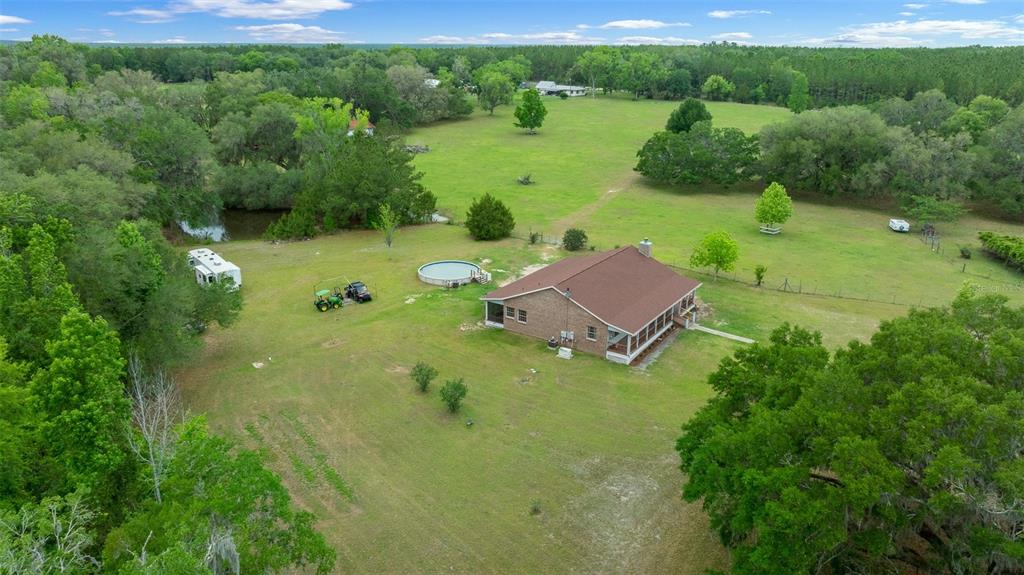 732 Carl Wilson Road Fort White, FL 32038 - Photo 74 of 80 an aerial view of a house with yard
