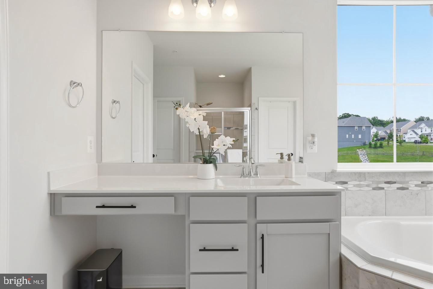 5707 Hawk Ridge Road Frederick, MD 21704 - Photo 47 of 109 a bathroom with a sink and a mirror