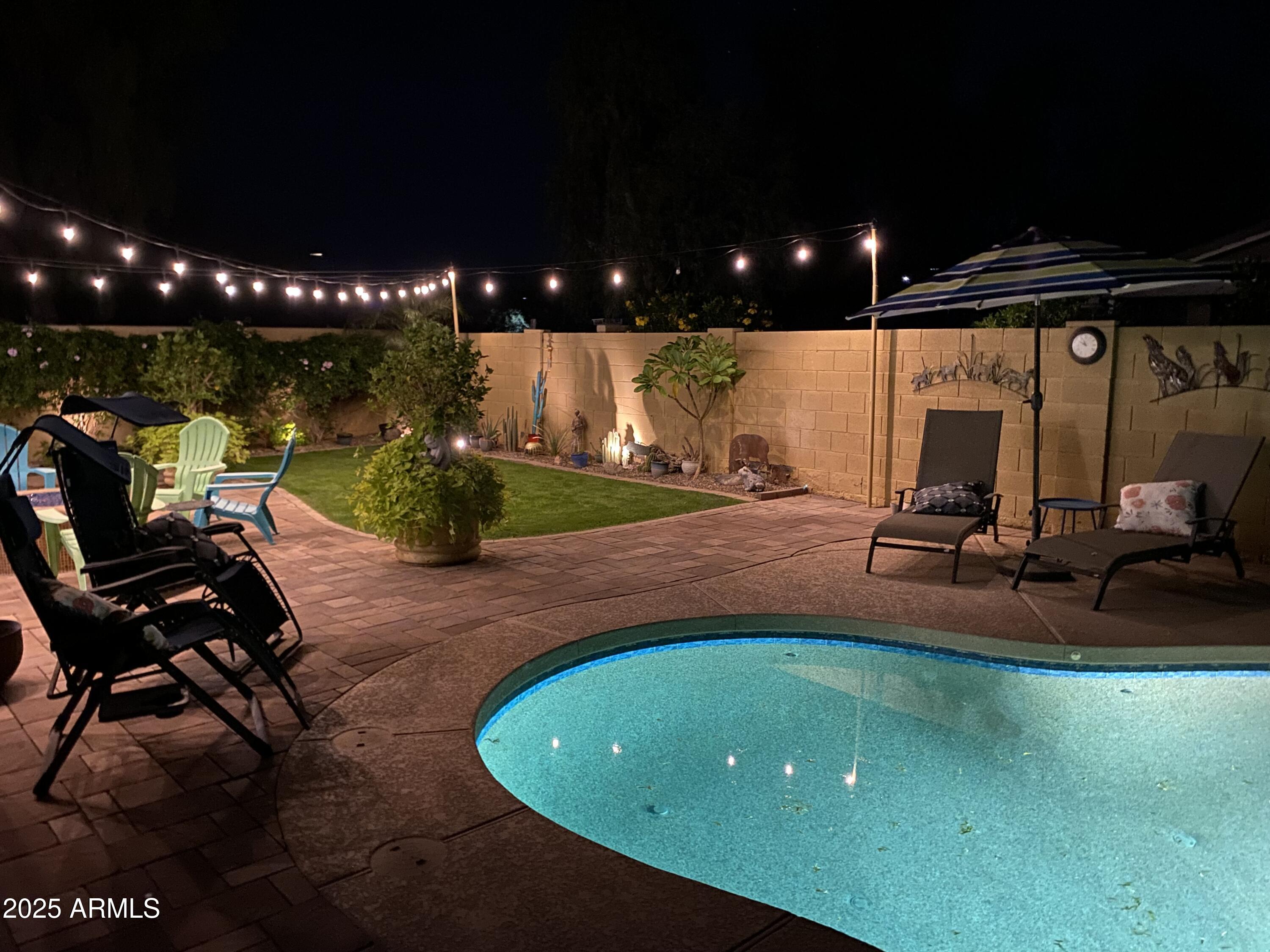 2946 North Beverly Place Buckeye, AZ 85396 - Photo 10 of 61 BACKYARD AT NIGHT