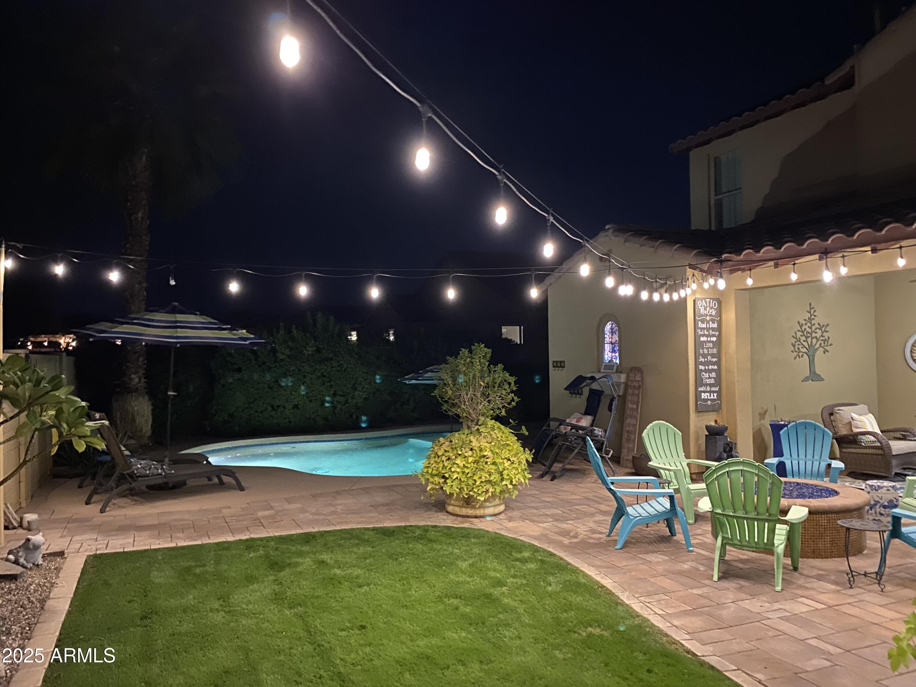 2946 North Beverly Place Buckeye, AZ 85396 - Photo 9 of 61 BACKYARD AT NIGHT