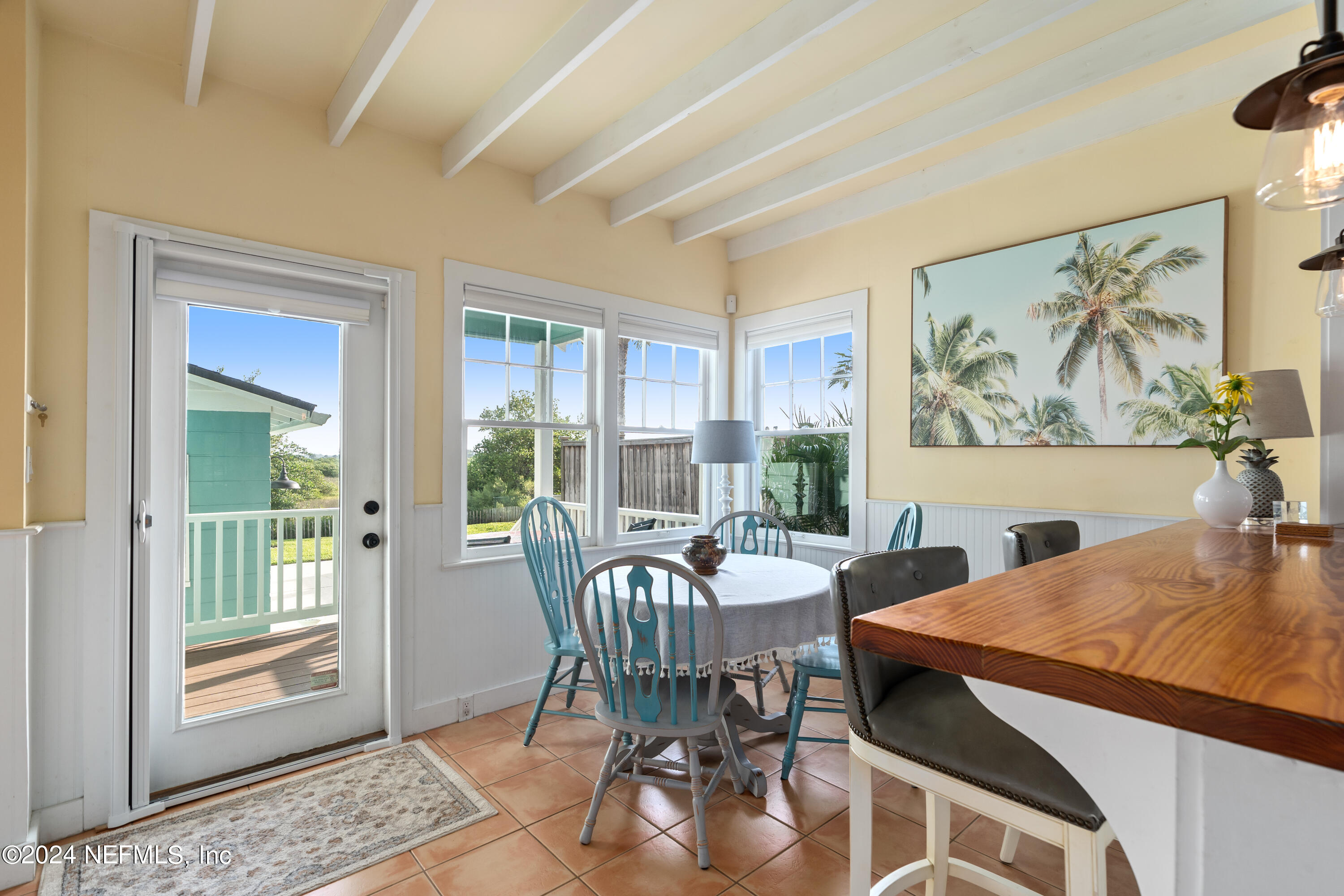 34 Park Avenue St. Augustine, FL 32084 - Photo 17 of 37 a view of a dining room with furniture window and outside view