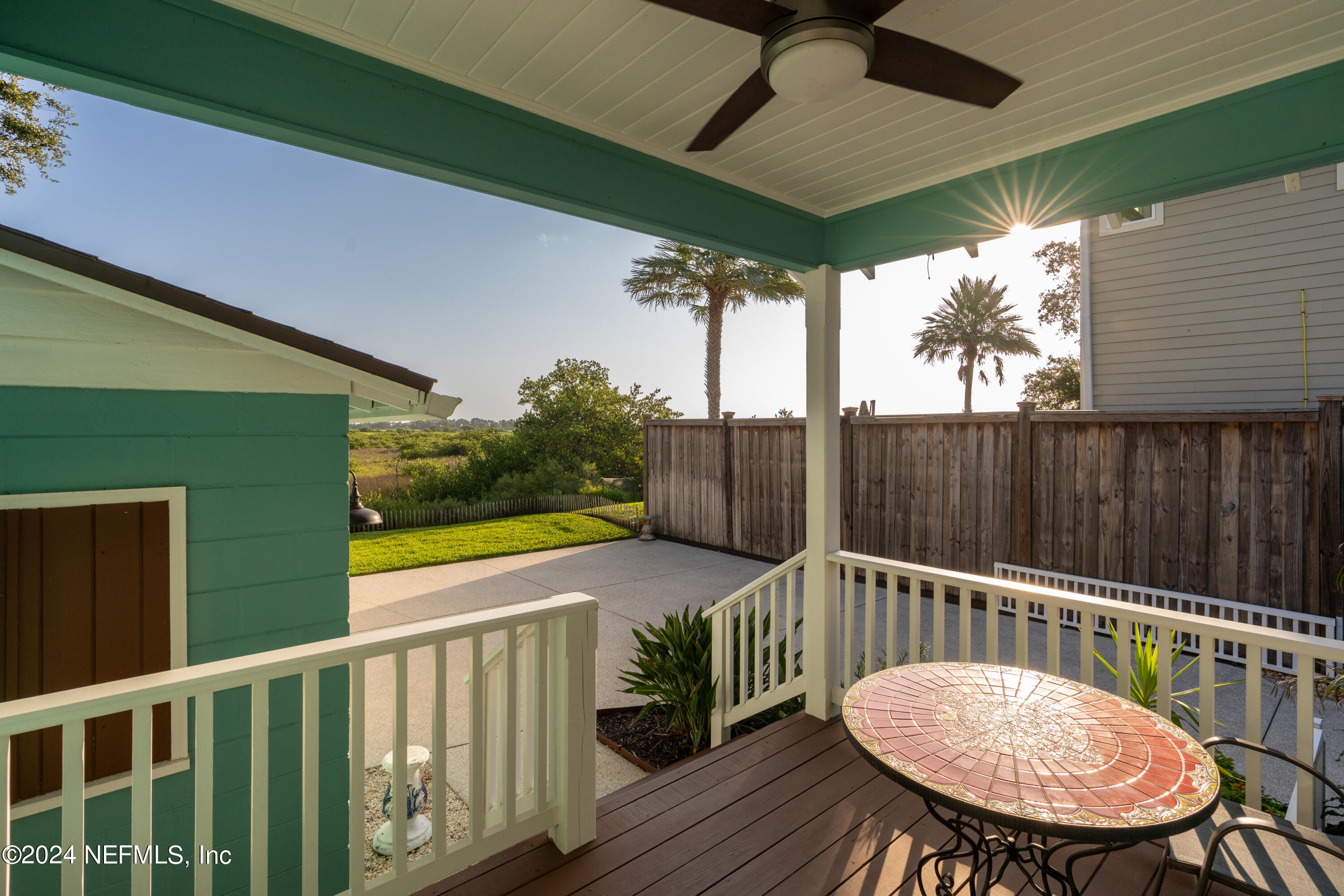 34 Park Avenue St. Augustine, FL 32084 - Photo 27 of 37 a view of a balcony with wooden floor