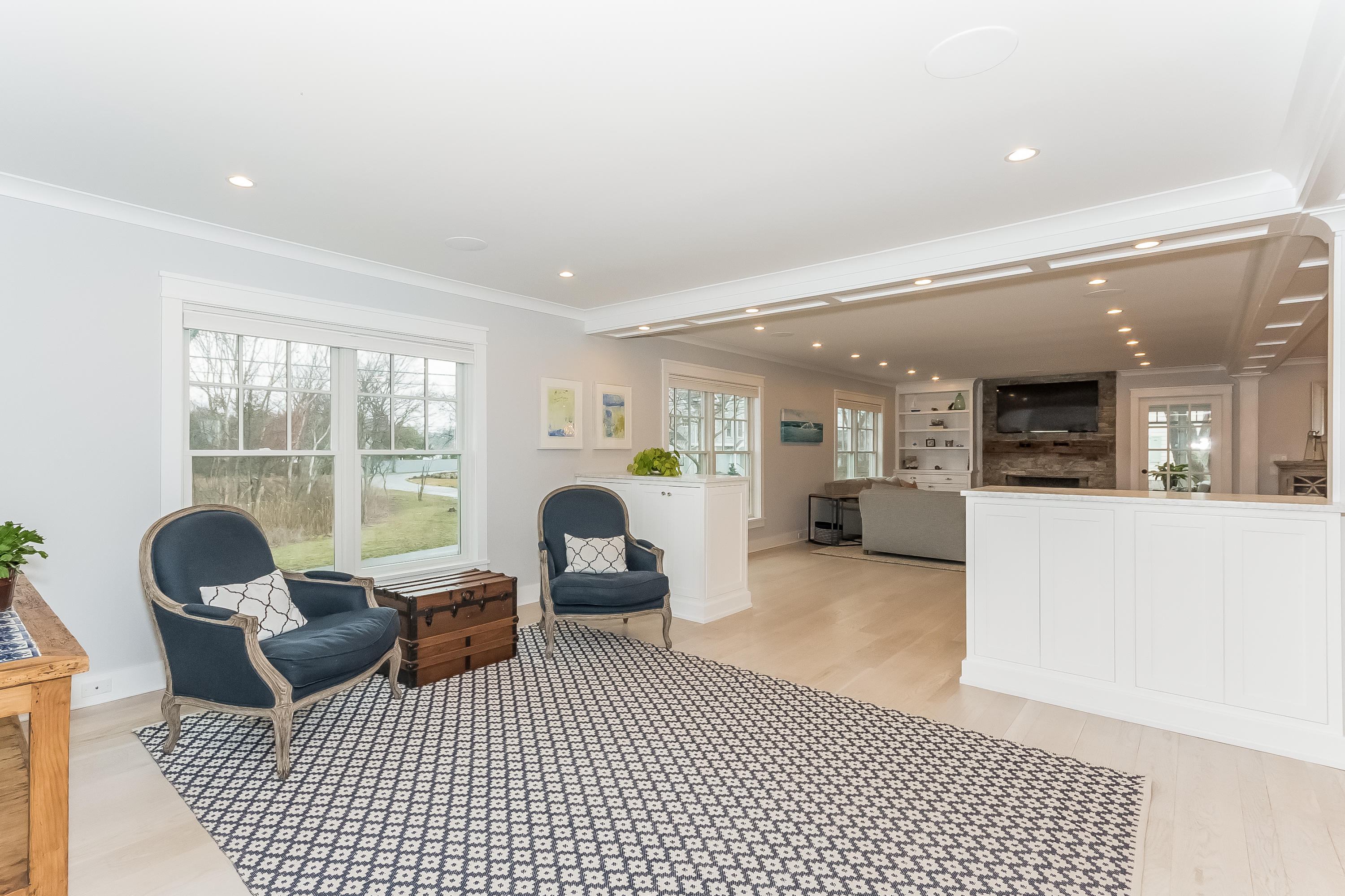 20 Plymouth Road Darien, CT 06820 - Photo 14 of 46 a living room with furniture and a floor to ceiling window