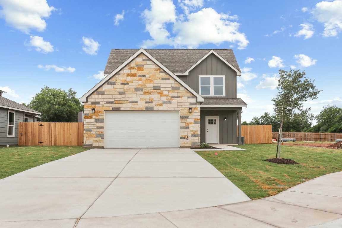 Front View of two story home located at the end of the cul-de-sac