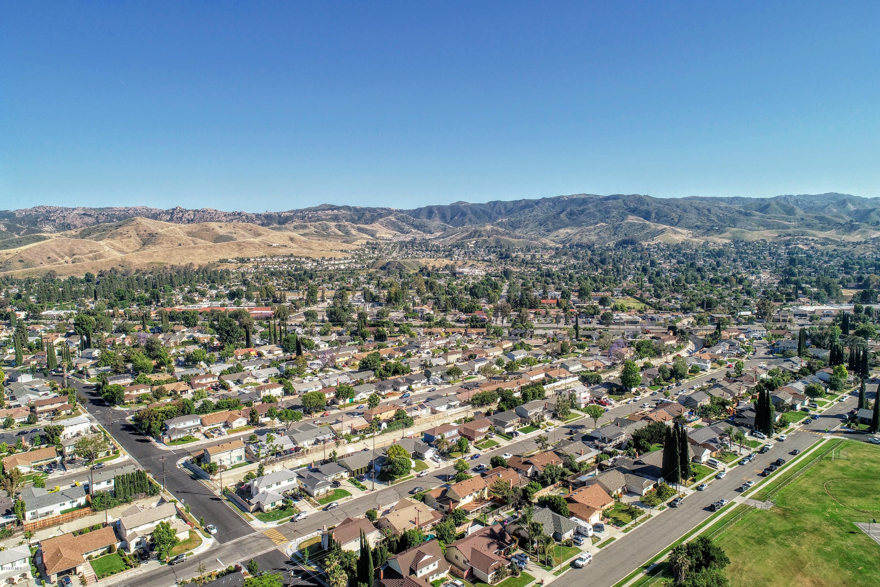 2298 Copley Street Simi Valley, CA 93063 - Photo 51 of 51 an aerial view of residential house with parking space