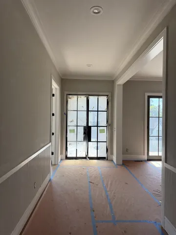 a view of an entryway with staircase