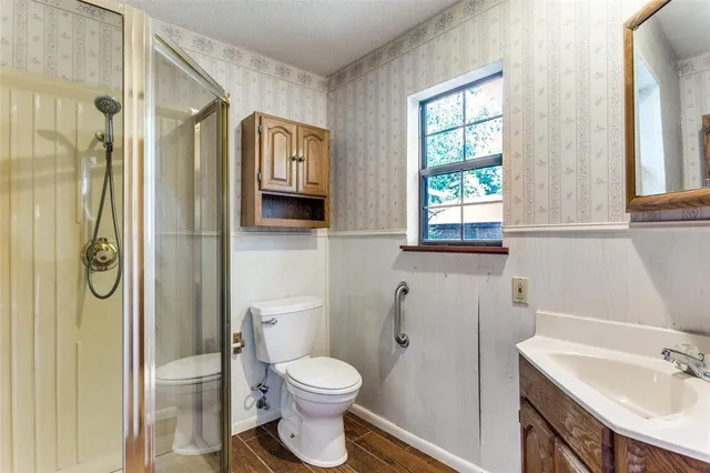 a view of empty room with windows