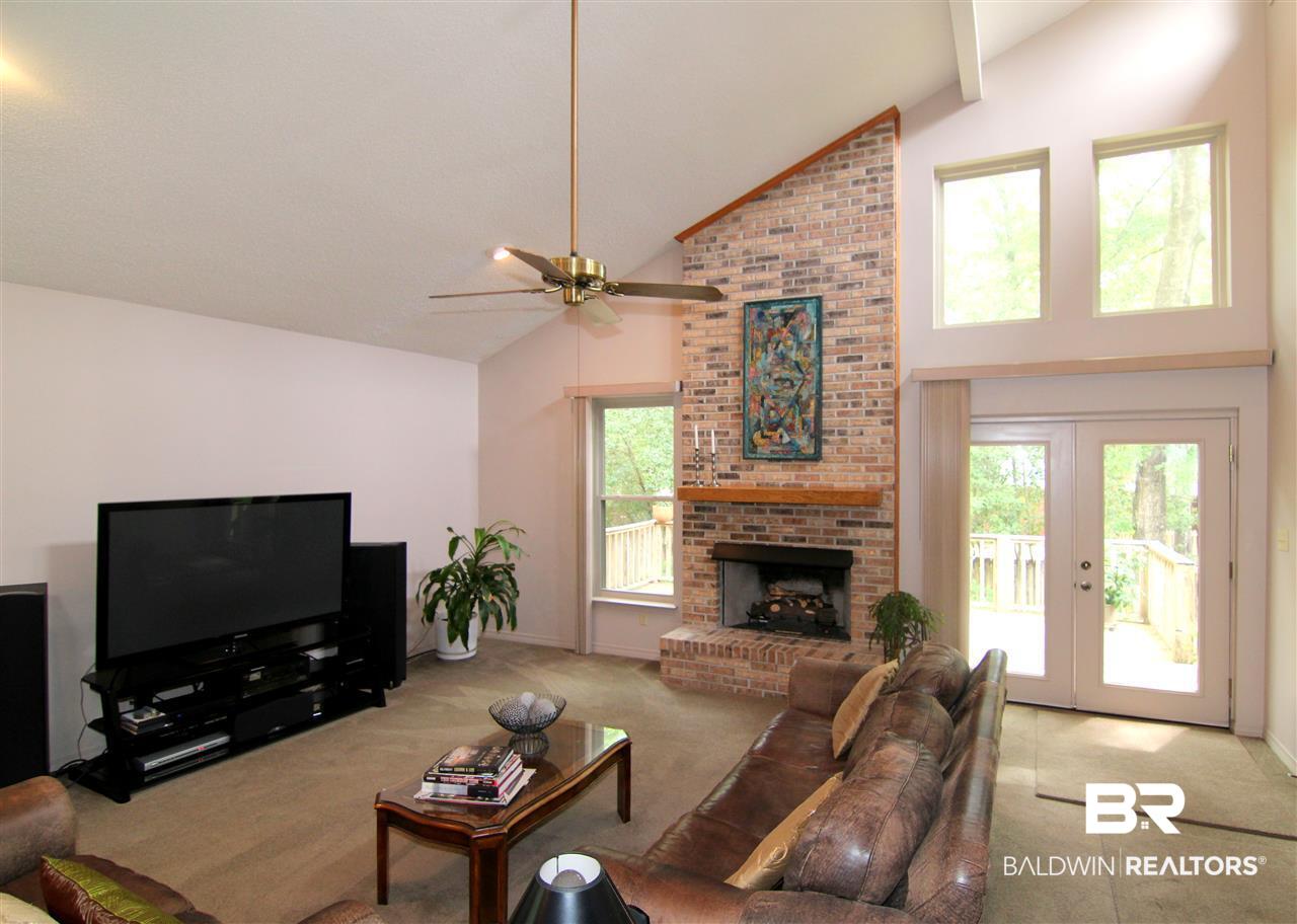 600 Oak Ridge Court West Daphne, AL 36526 - Photo 2 of 35 Vaulted Ceilings, Fireplace, Access to back deck.