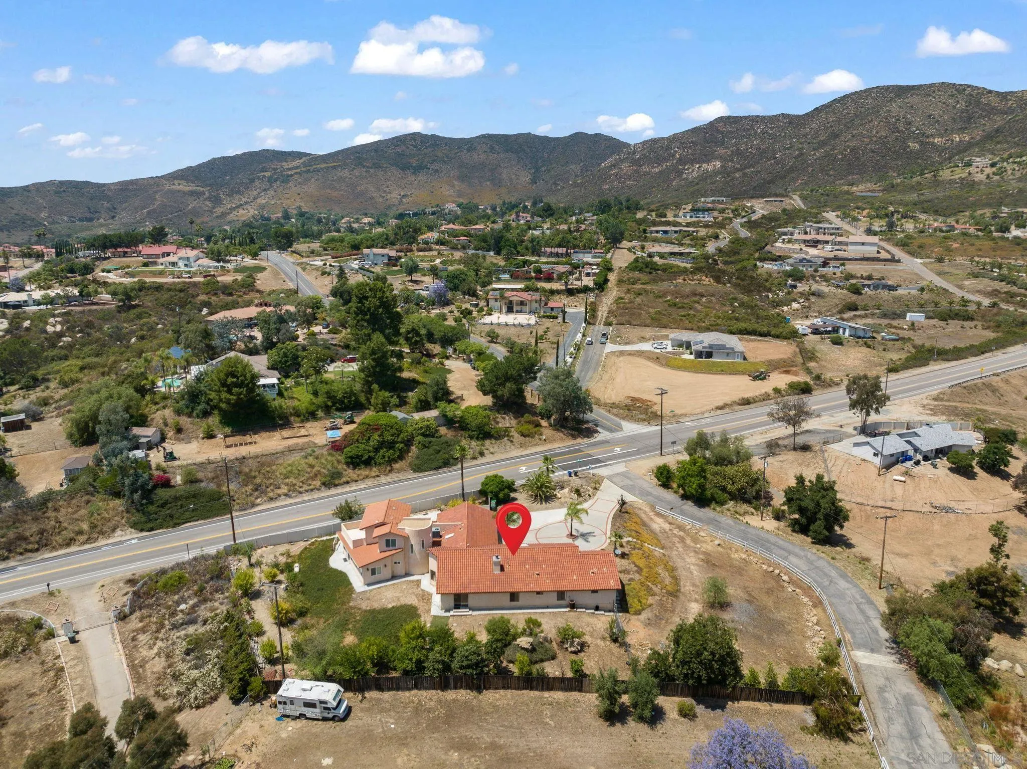 3290 Quail Way Jamul, CA 91935 - Photo 3 of 73 an aerial view of residential houses and city view