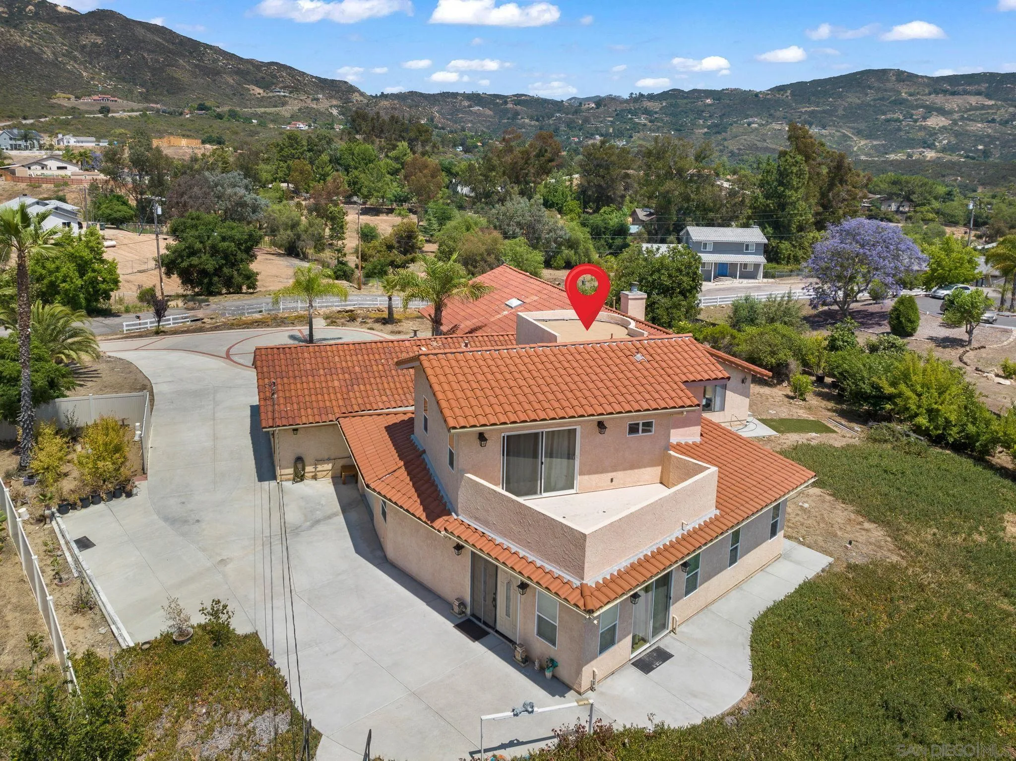 3290 Quail Way Jamul, CA 91935 - Photo 73 of 73 an aerial view of a house with a balcony
