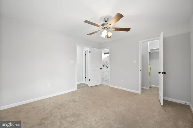 a view of an empty room