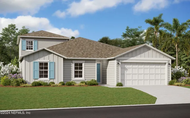 a view of outdoor space yard and front view of a house