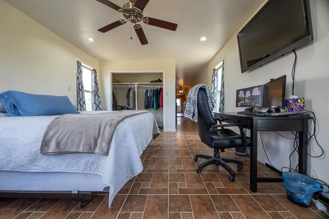 a view of an ocean and beach