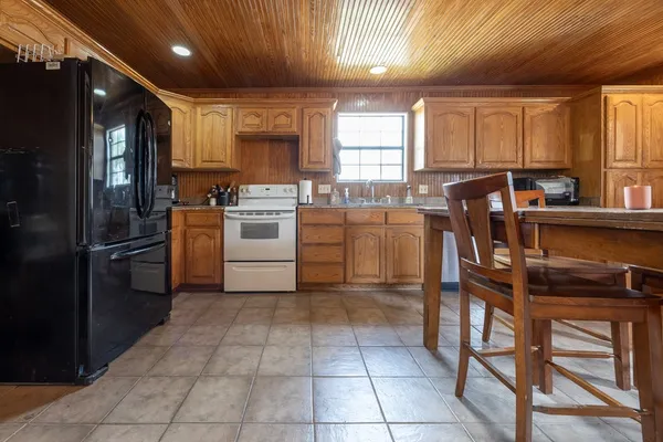 a bathroom with a shower and a toilet