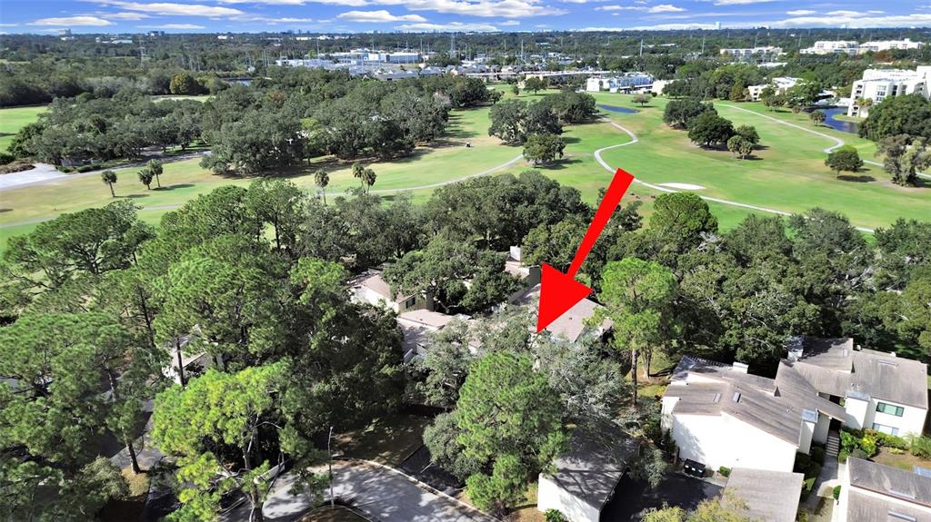 700 Starkey Road, Unit 511 Largo, FL 33771 - Photo 26 of 27 an aerial view of residential houses with outdoor and green space