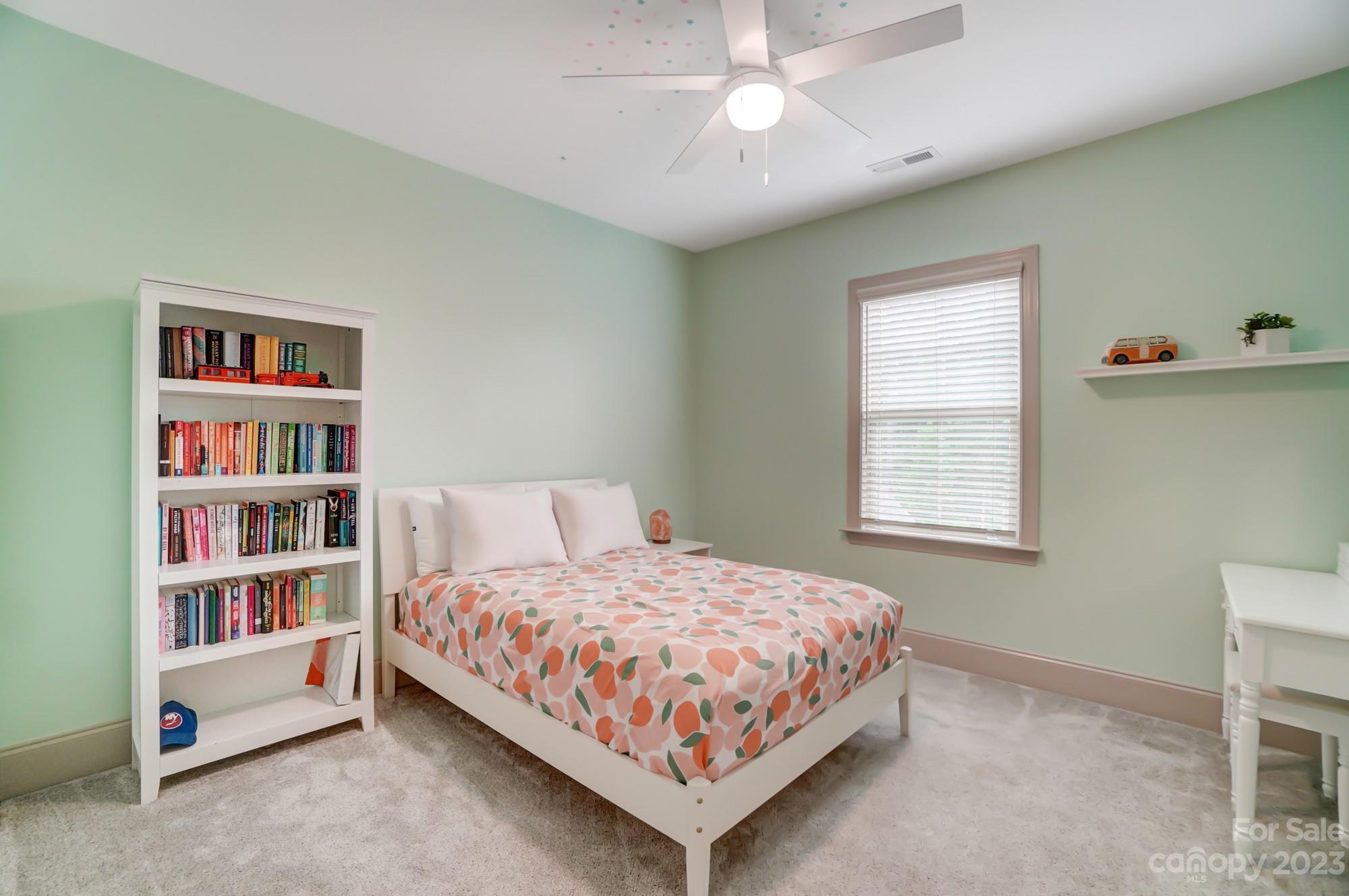 6030 Fallondale Road Waxhaw, NC 28173 - Photo 29 of 48 a bedroom with a bed and a book shelf