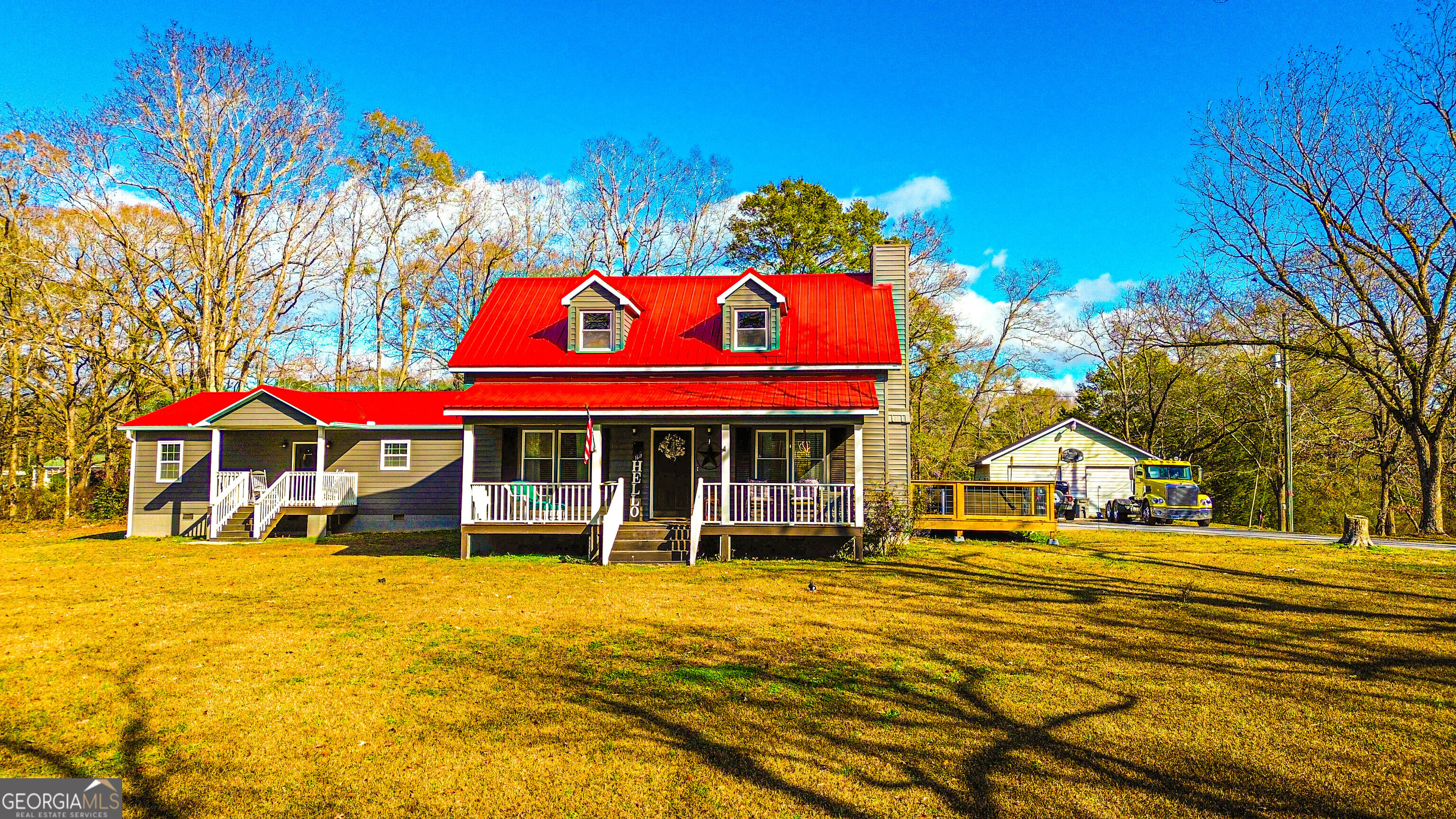 587 Highway 41 Milner, GA 30257 - Photo 157 of 172 a view of a house with a swimming pool