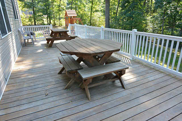 259 Patterson Mill Road Grottoes, VA 24441 - Photo 9 of 26 a view of a wooden deck with furniture