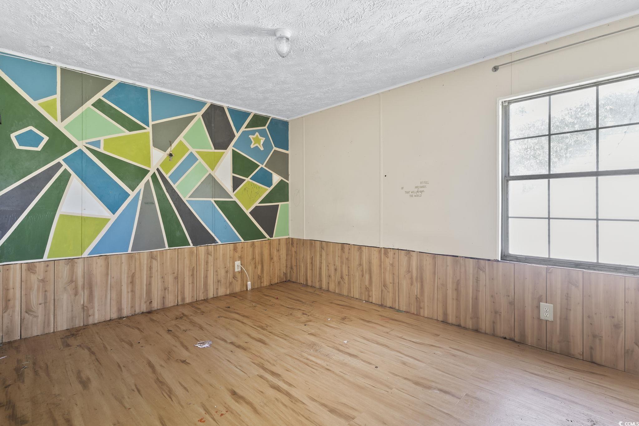 718 Reef Road Myrtle Beach, SC 29588 - Photo 18 of 20 Spare room with a textured ceiling, wood finished