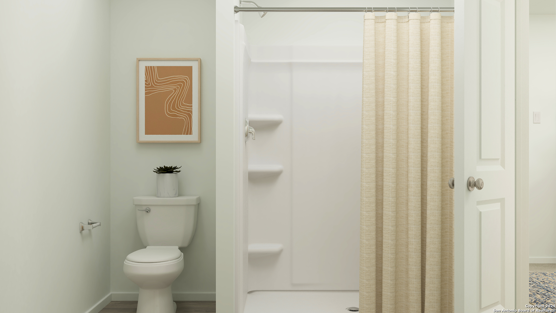 3647 Georgia Trace Converse, TX 78109 - Photo 29 of 29 a bathroom with a toilet and a shower