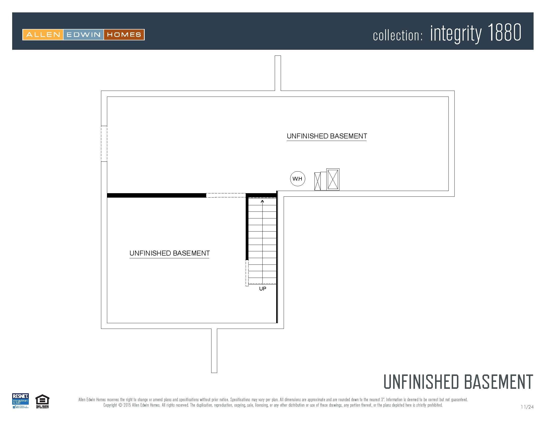 3595 Martin Path St. Joseph, MI 49085 - Photo 22 of 22 Integrity 1880 V8.0a Unfinished Basement