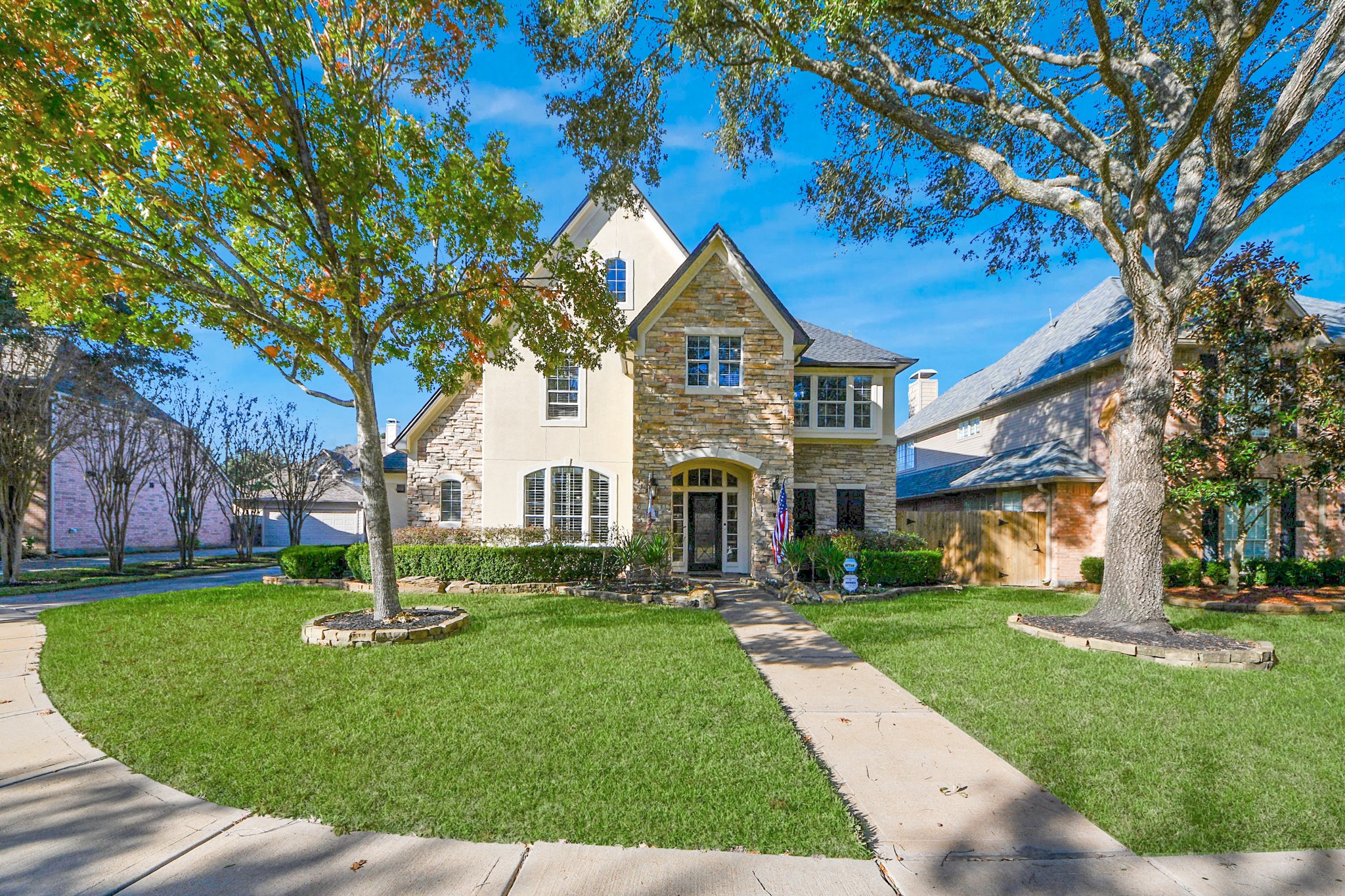 22010 Castlewind Court Katy, TX 77450 - Photo 40 of 41 a front view of a house with a yard