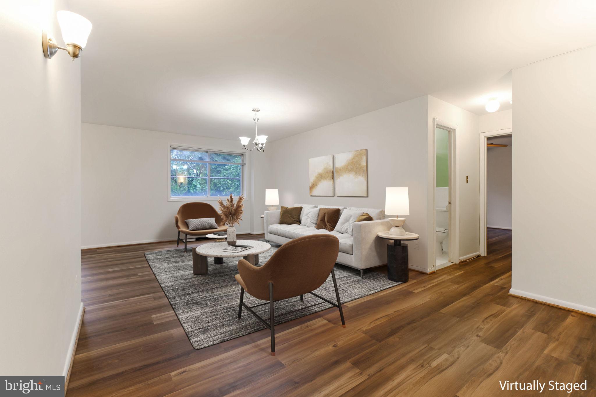 5101 8th Road South, Unit 102 Arlington, VA 22204 - Photo 1 of 16 AI staged-living room