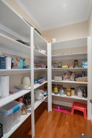 a room with storage and utility