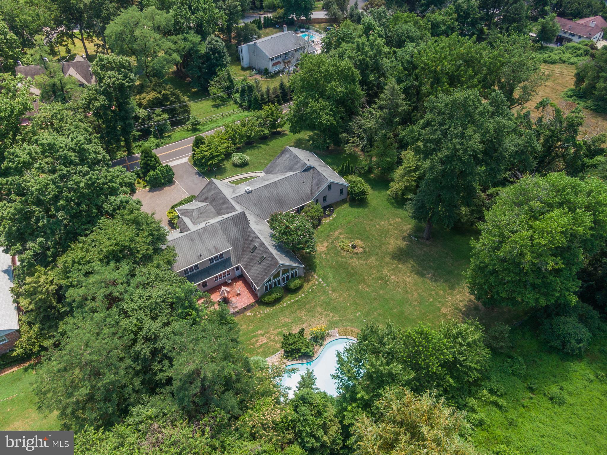 1340 Woodland Road Rydal, PA 19046 - Photo 6 of 59 Back Aerial Private Lot