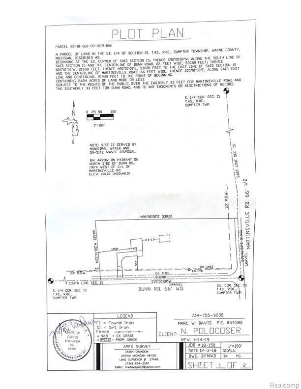 43540 Dunn Road Belleville, MI 48111 - Photo 67 of 79 Plot Plan