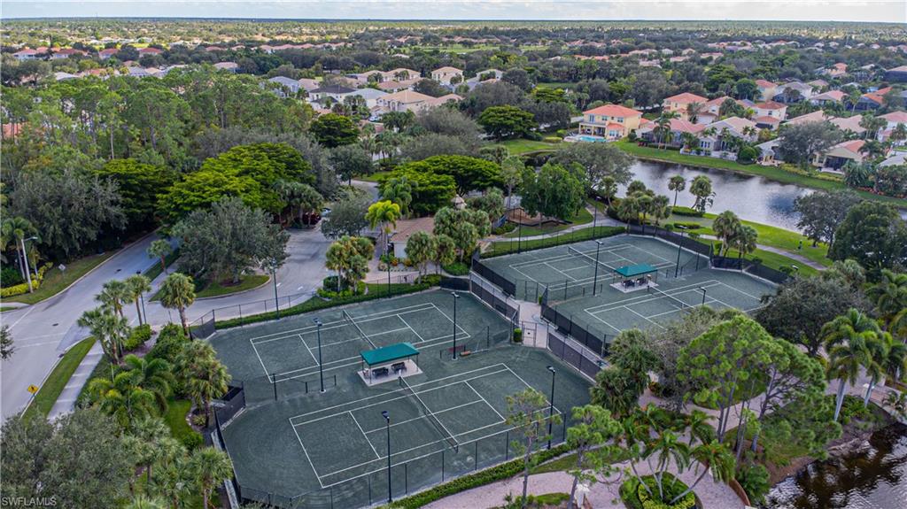 1767 Ribbon Fan Lane Naples, FL 34119 - Photo 28 of 31 Bird's eye view featuring a water view