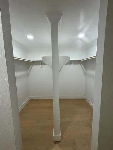 wooden floor in a bathroom