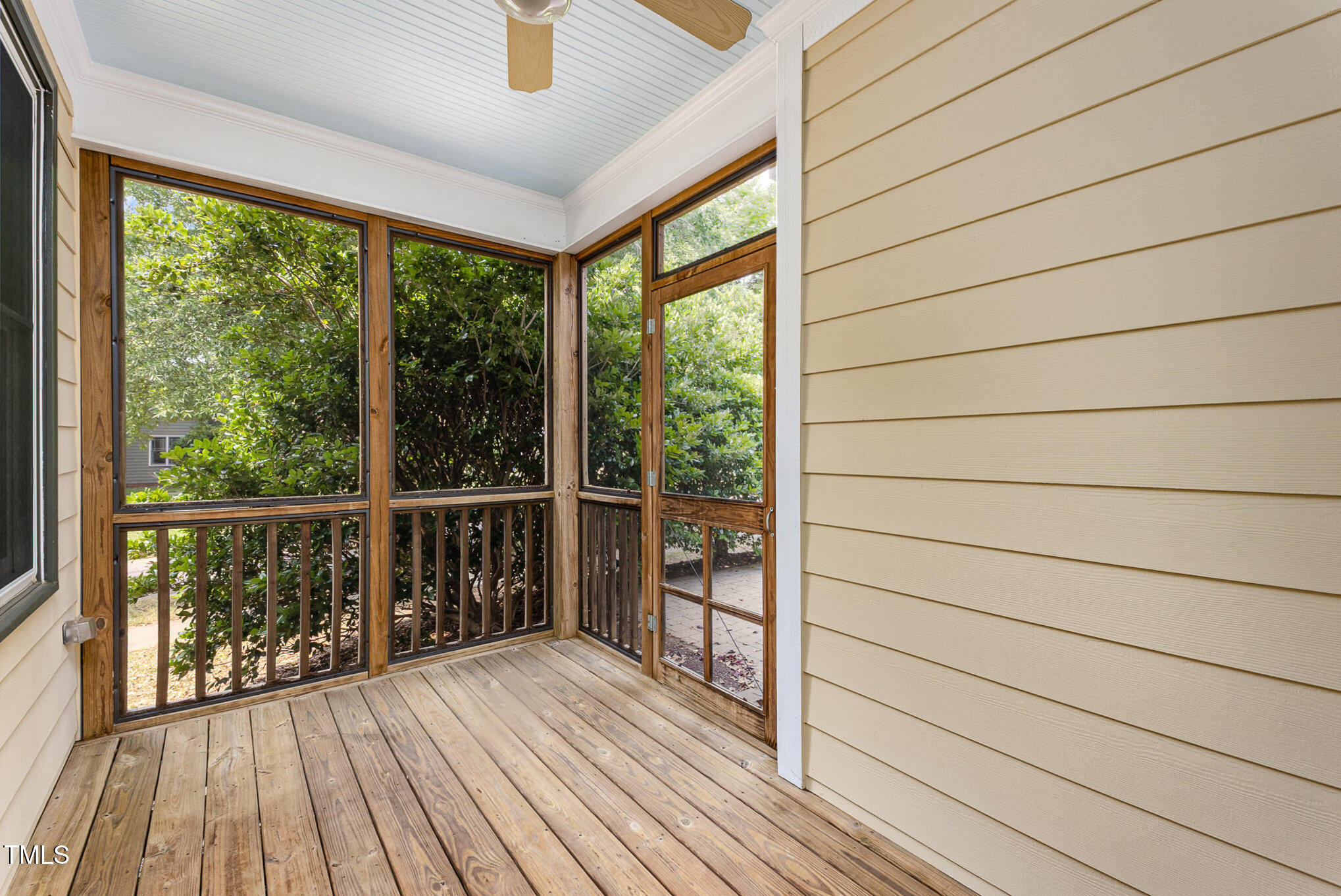 2201 Karns Place Raleigh, NC 27614 - Photo 23 of 31 a view of a balcony with wooden floor