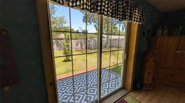 a view of front door