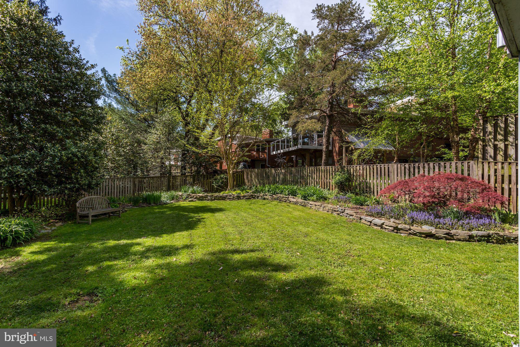 2744 Rittenhouse Street Northwest Washington, DC 20015 - Photo 42 of 46 Gorgeous Level Backyard