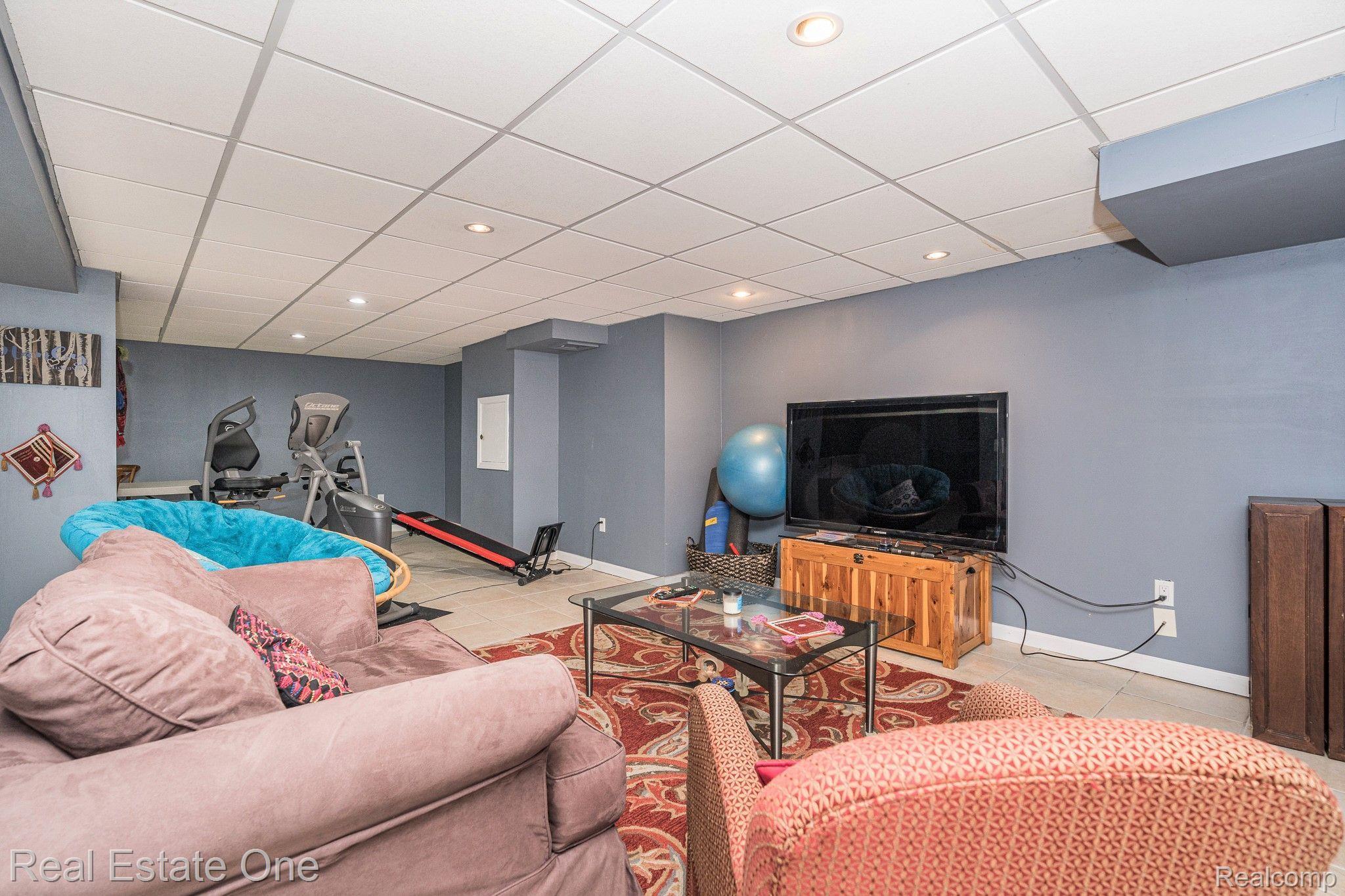 3221 Quail Ridge Circle Rochester, MI 48309 - Photo 52 of 57 Finished Lower Level; Refrigerator Stays