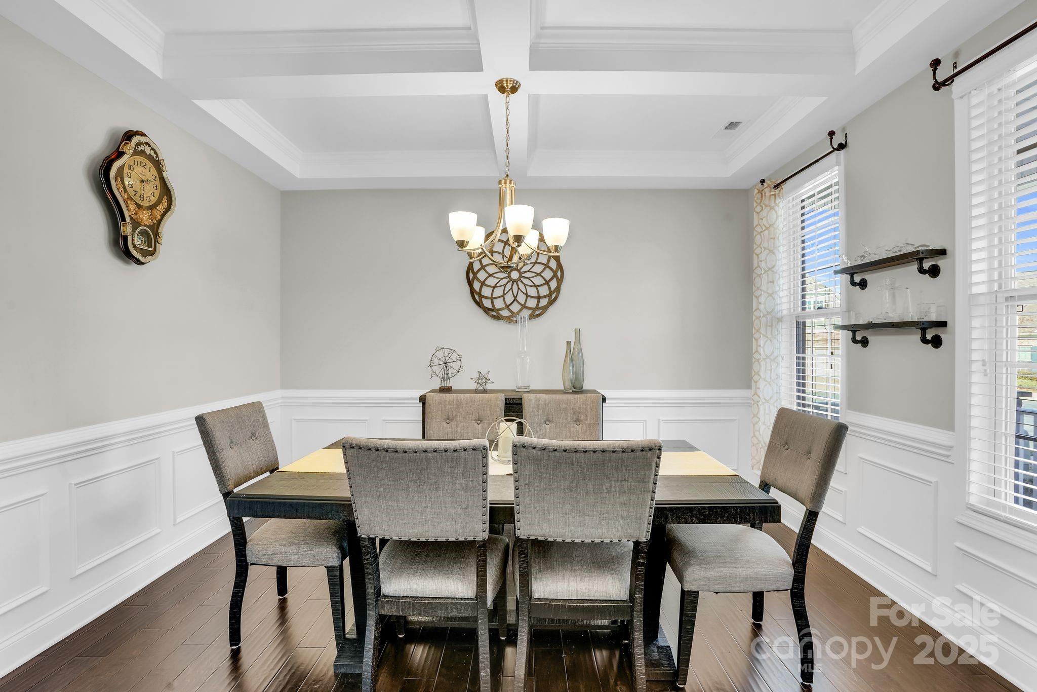 9507 Inverness Bay Road Charlotte, NC 28278 - Photo 6 of 29 a view of a dining room with furniture window and wooden floor