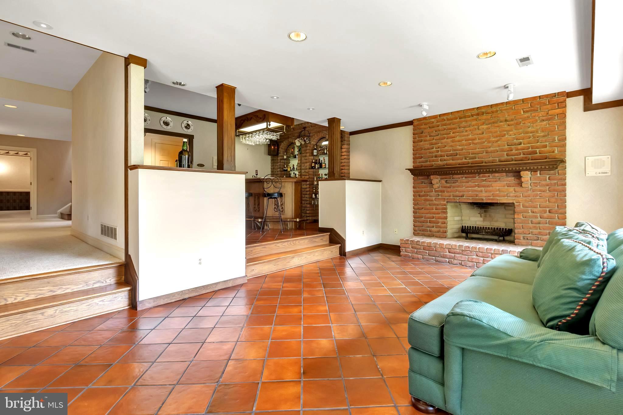 1070 South River Landing Road Edgewater, MD 21037 - Photo 39 of 64 Lower Level Rec Room w/Fireplace