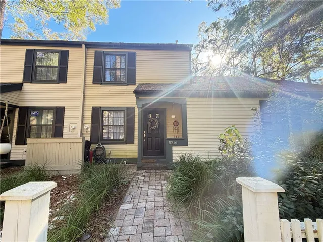 a front view of a house