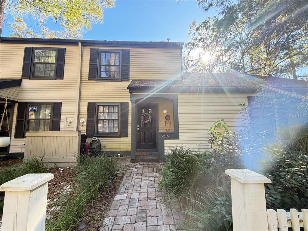 a front view of a house