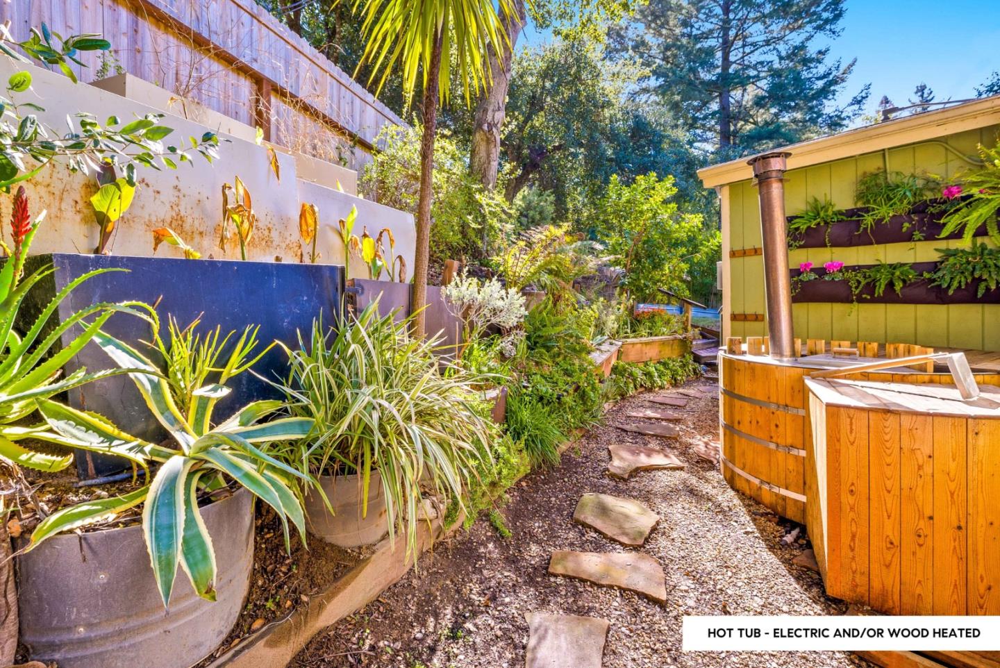 482 Riverview Drive Boulder Creek, CA 95006 - Photo 9 of 27 a view of a pathway with a backyard