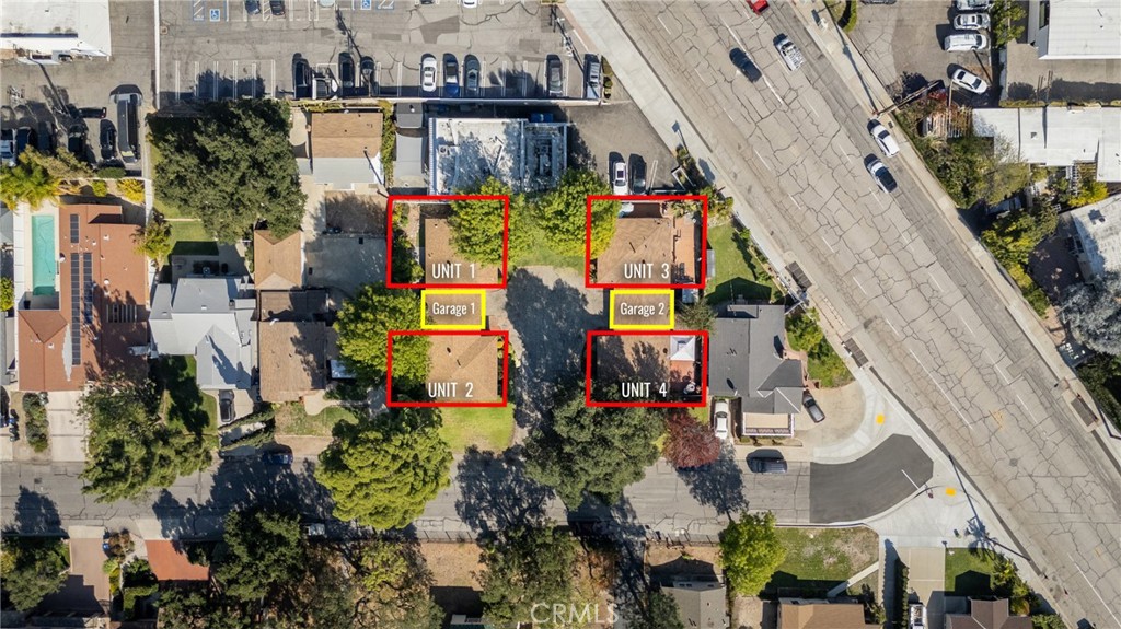 2815-2819 Sycamore Avenue La Crescenta, CA 91214 - Photo 1 of 15 an aerial view of houses and roads