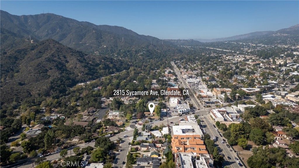 2815-2819 Sycamore Avenue La Crescenta, CA 91214 - Photo 13 of 15 an aerial view of residential house with parking space