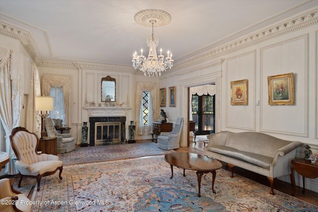 a view of a city with mountains in the background