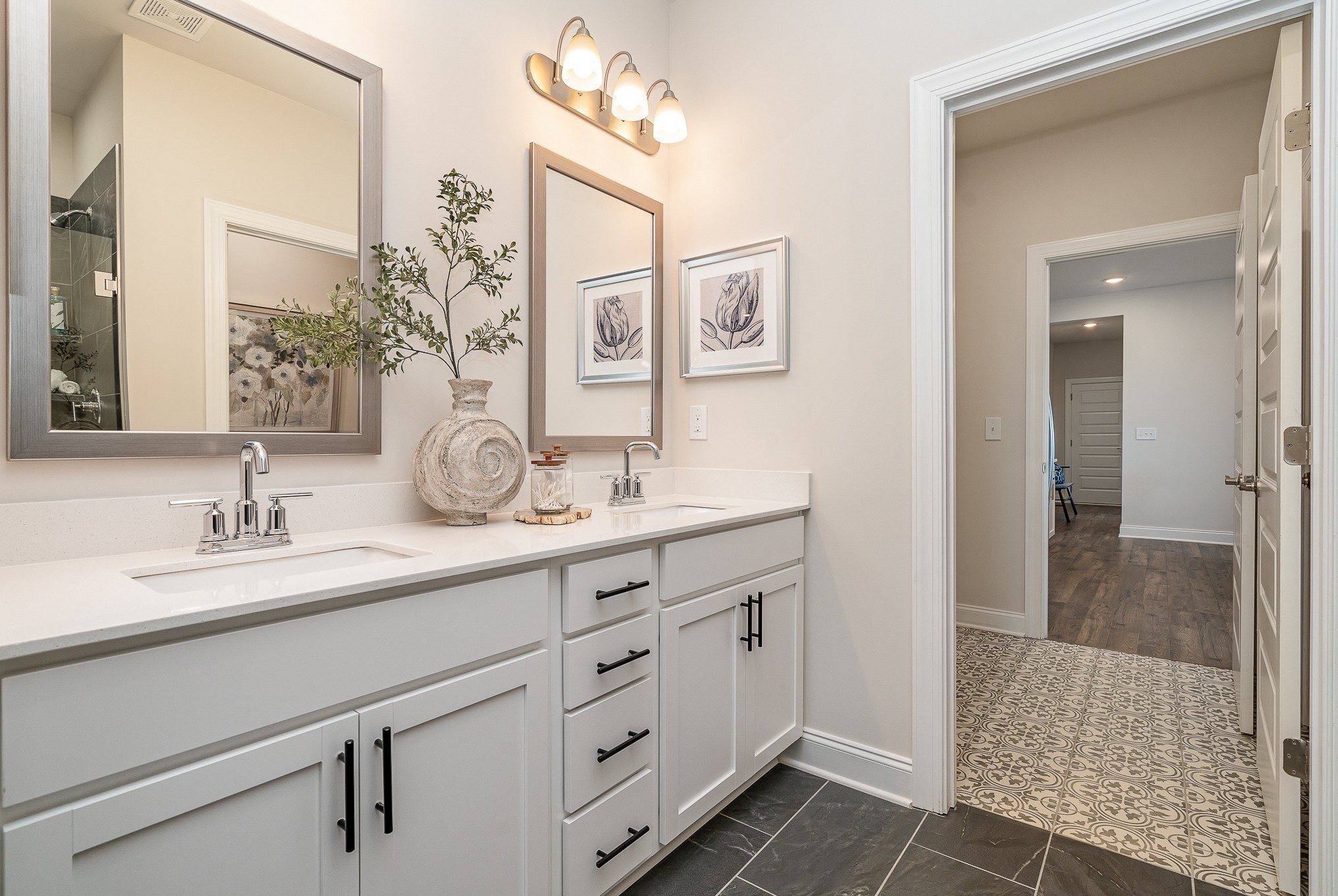 1073 Wrights Mill Road, Unit H7 Spring Hill, TN 37174 - Photo 18 of 43 a bathroom with a sink and a mirror