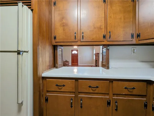 a view of a kitchen with an oven